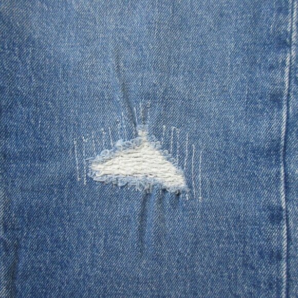 NWT Levi's 501 Skinny in Post Modern Blue Heavyweight Stretch Denim Crop Jean 30 - Picture 5 of 8